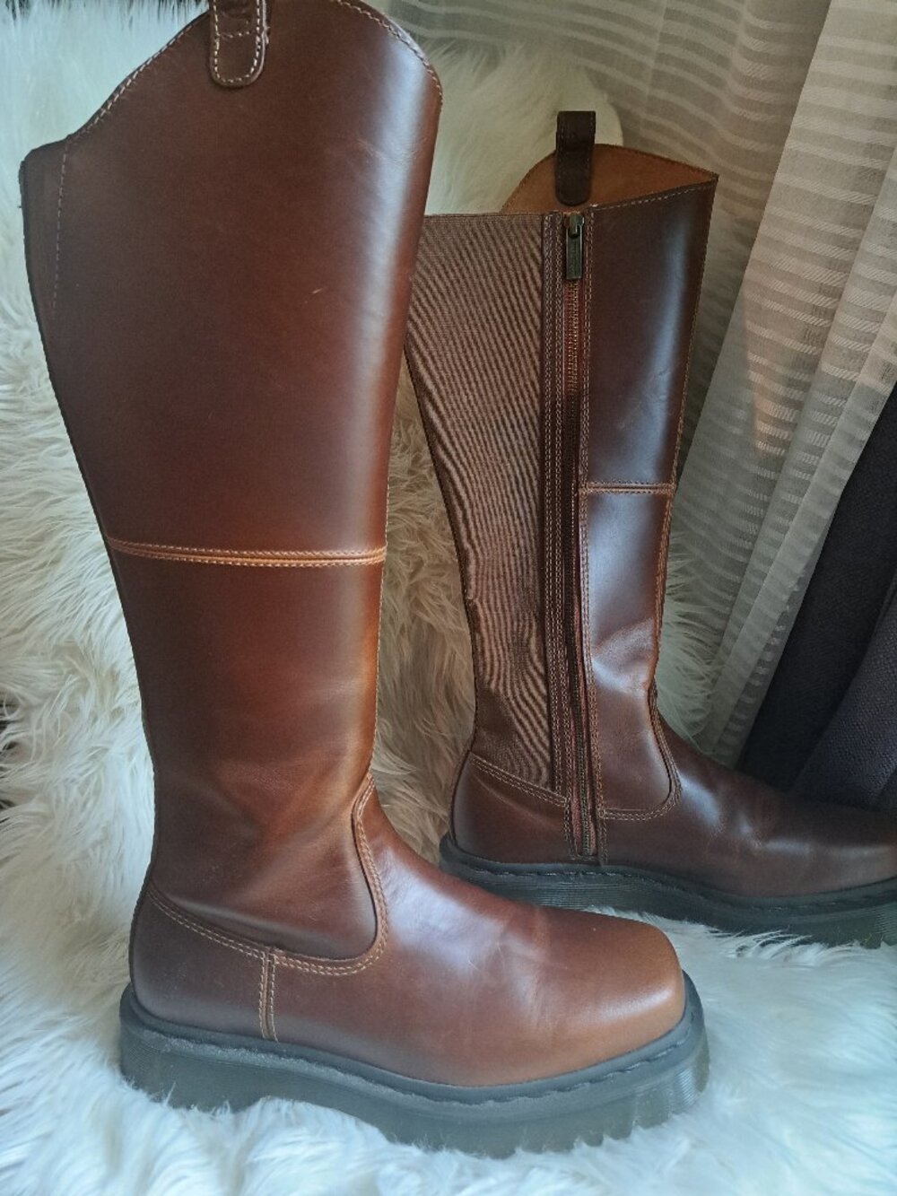 Dr. Martens Women's Amaayah Hi Leather Riding Boots